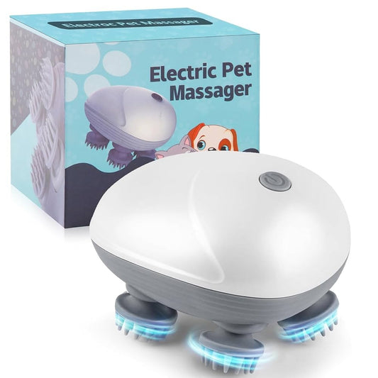 Masajeador Eléctrico USB para Mascotas – Mini Masajeador Inteligente 360°