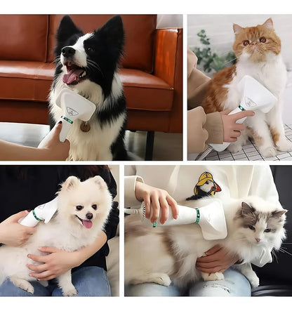 Secador de Pelo para Mascotas 2 en 1 – Cepillo y Secador Eléctrico