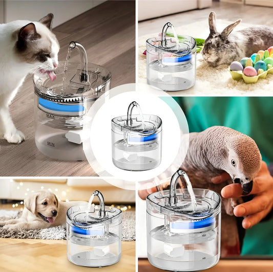Dispensador de Agua Eléctrico para Mascotas – Automático, Silencioso y con Filtro